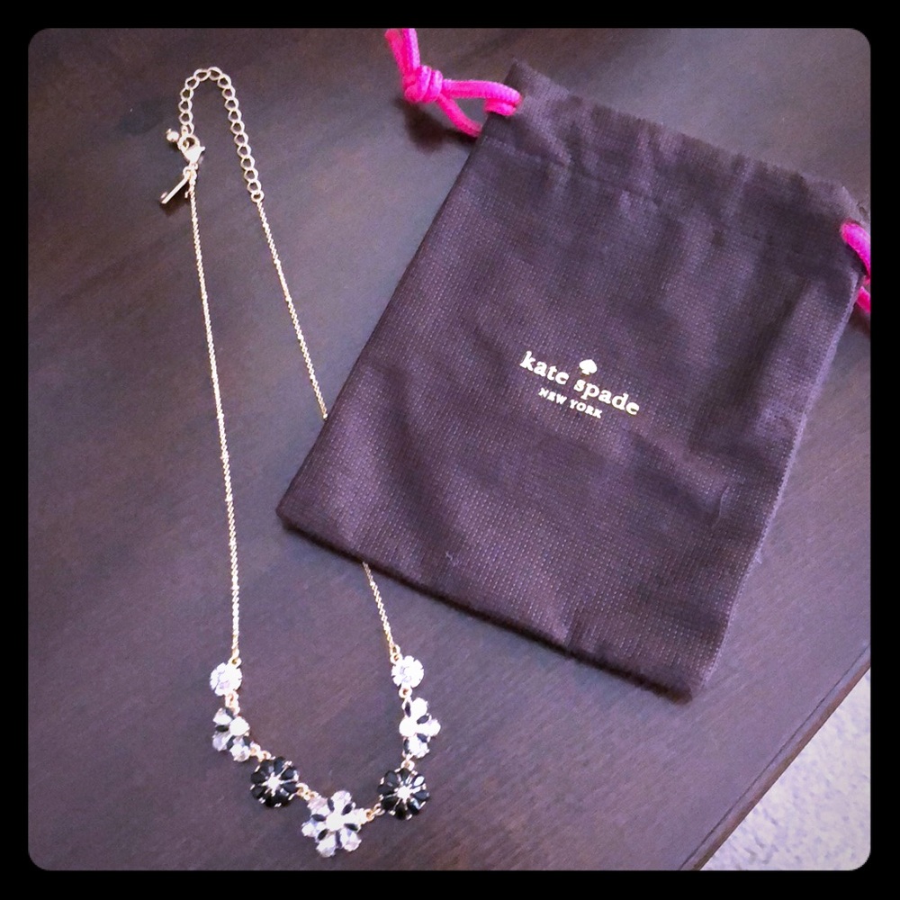 Black and gold Kate Spade necklace